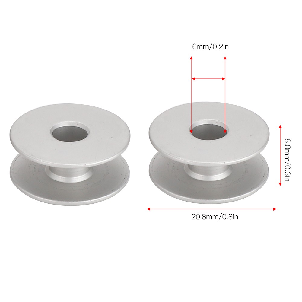 100Pcs Metal Bobbins For Flat Embroidery Car Sewing Machine Replacement Accessor