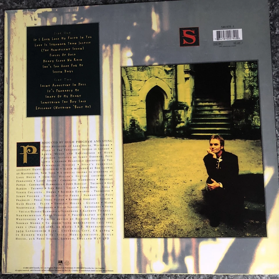LP VINYL STING ALBUM TEN SUMMONER'S TALES 540 075-1 EUROPE 1ST PRESS 1993 NM-/EX - Image 4 of 4