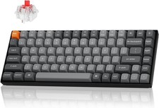 Keychron K2 Max 75 Wireless Mechanical Keyboard QMK Red Switch : White-LED NEW