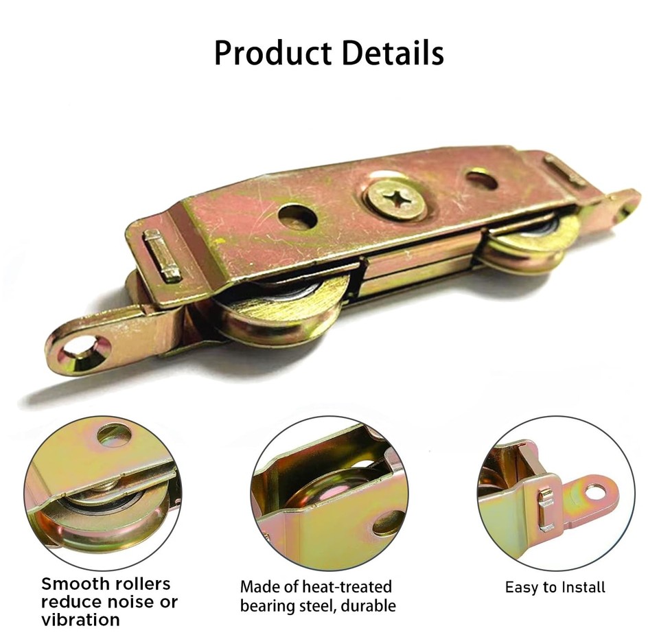 Patio Screen Door 1\" Steel Ball Bearing Center Groove Roller With Steel Housing, Screen Door Hardware - Canada