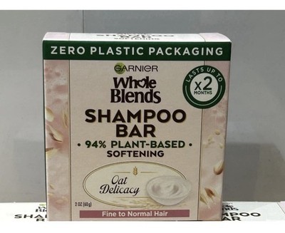 Garnier Whole Blends Shampoo Bar Oat Delicacy 2oz Fine to Normal Hair
