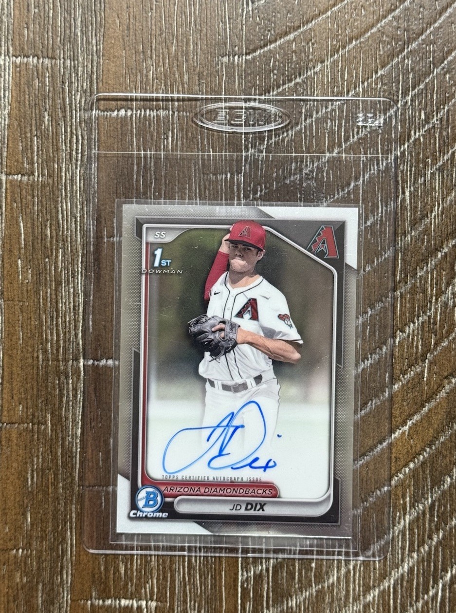 2024 Bowman Draft JD Dix Chrome Prospect Auto 1st #CPA-JD Diamondbacks