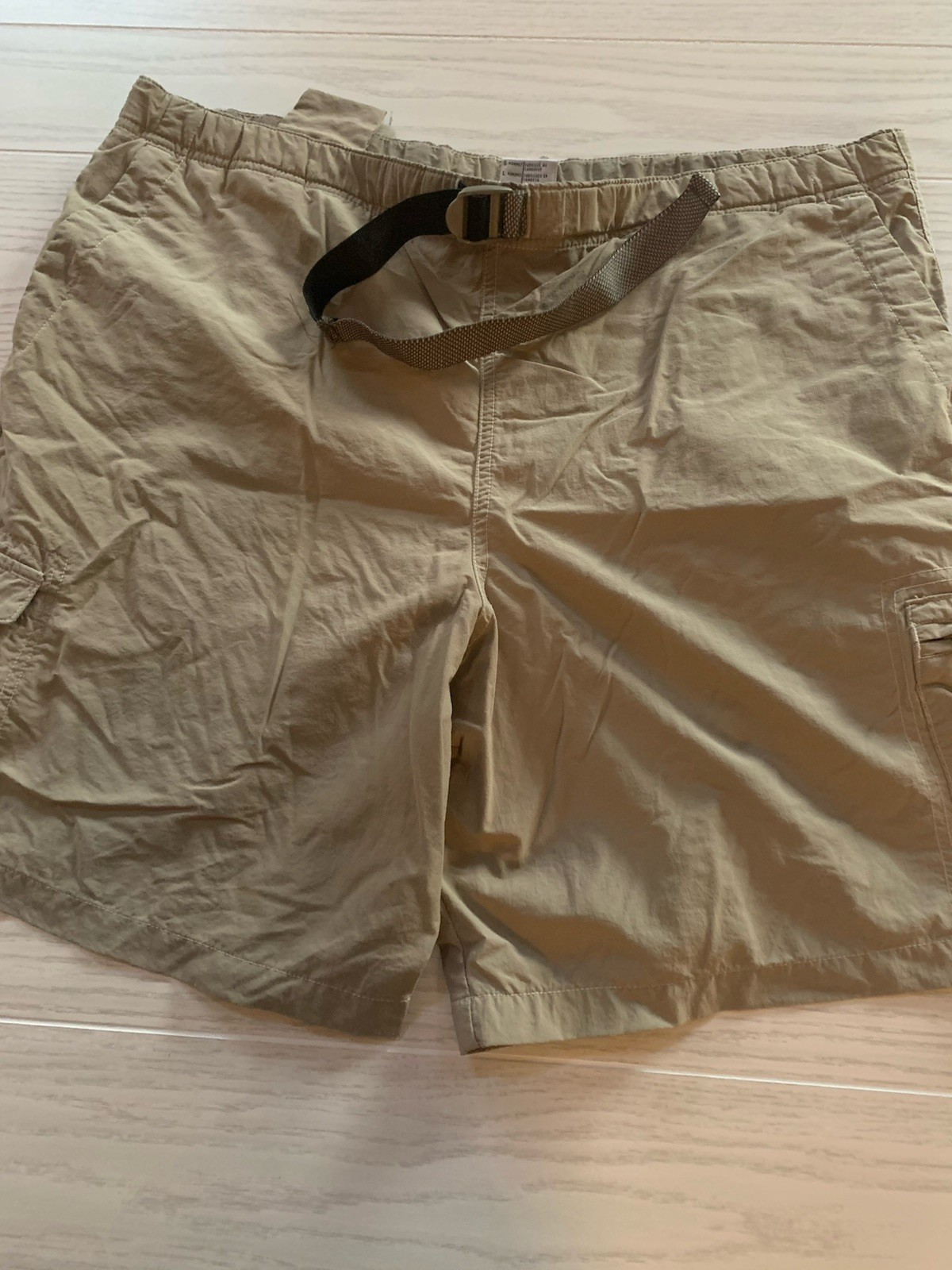 Columbia Men’s Shorts Large Khaki Tan Swim Lined Pockets