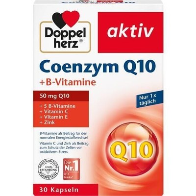 DOPPELHERZ Coenzym Q10+B Vitamine Kapseln, 30 St PZN 06120484