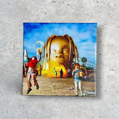 ASTROWORLD TRAVIS SCOTT Musik Retro Poster Druck | Wandkunst | Album Cover Bild
