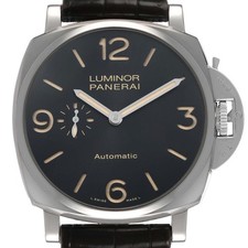 Panerai Luminor Due 3 Days 45mm Black Dial Steel Mens Watch PAM00674
