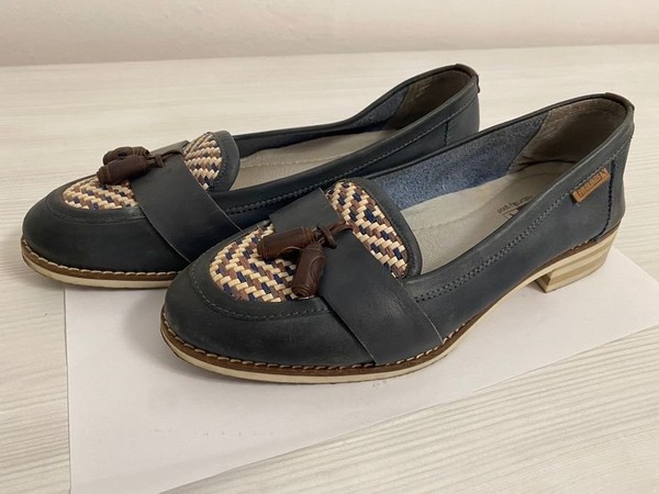 Women Pikolinos Loafers Navy Leather 37