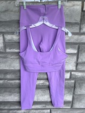 Varley Pink Workout Set Leggings And Bra Medium