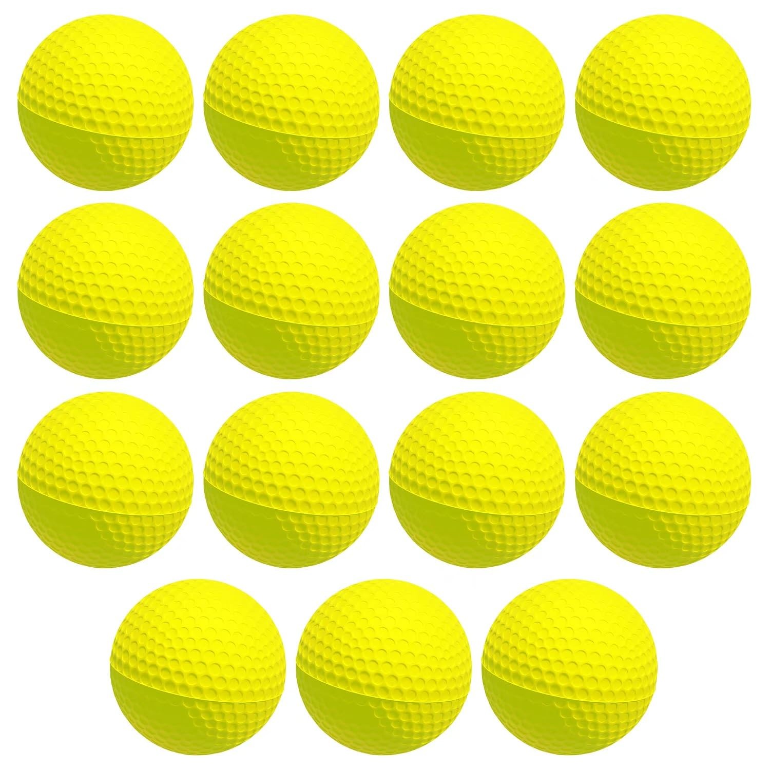D-Xam Yellow: Foam Golf Balls Bulk Practice Ball Yellow 41mm, 