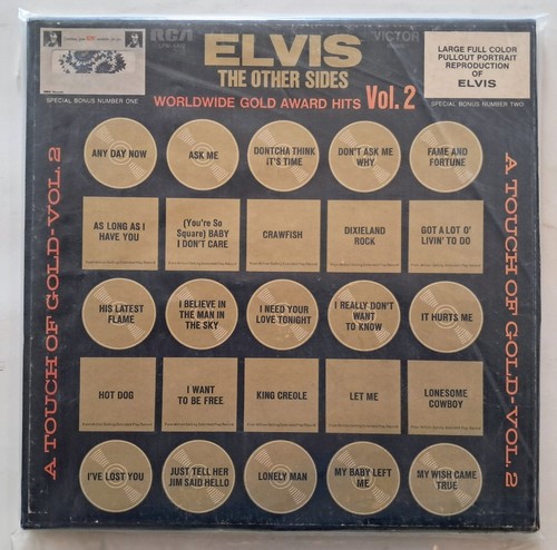 Elvis Presley "The Other Sides" Worldwide Gold Vol-2, affiche et swach inclus - Photo 23 sur 24