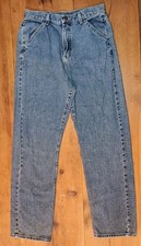 Vtg Lee Riders Jeans Womens 8 Flap Back Pocket High Waist Straight Leg 90s 30x30