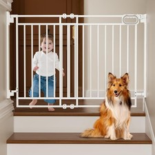 Grownsy Baby Gate for Stairs- No Bottom Bar, 29.8 to 43.5 for Child and Pet, D