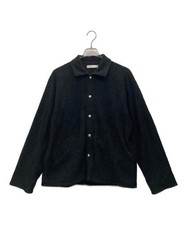 jieda          GEOMETRIC PILE SHIRT black Jie-23S-PL-SH01