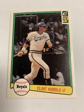 1982 Donruss Kansas City Royals Clint Hurdle