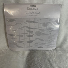 2Pack- 6  x8  Silver Tissue Backdrop Shower Birthday Wedding Background Decor