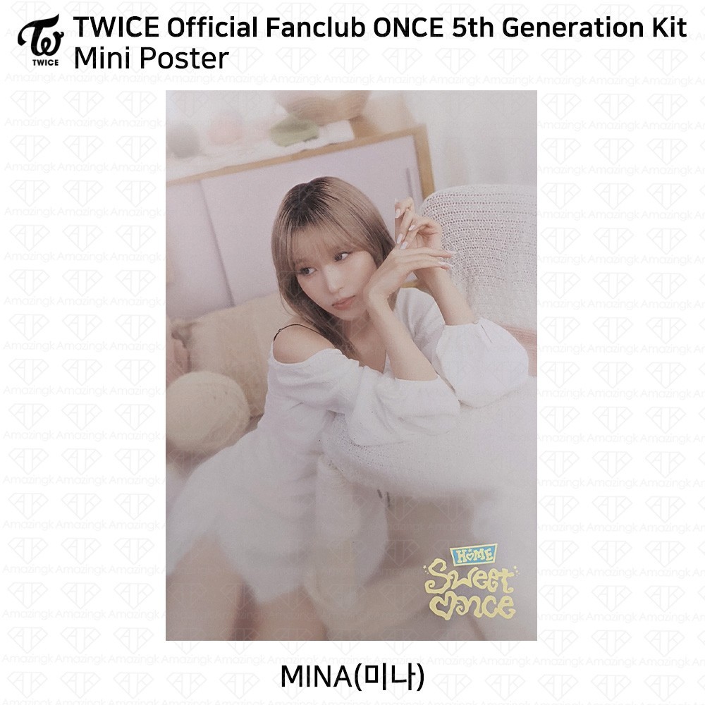 TWICE Official Fanclub ONCE 5th Generation Kit Mini Poster Sticker