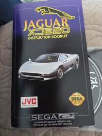 Jaguar XJ220 Sega CD CIB Complete In Box Excellent Condition 1992