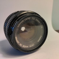 Canon Lens FD 50mm 1:1.8-Japan-from Canon AE-1 FTb camera-Good Condition