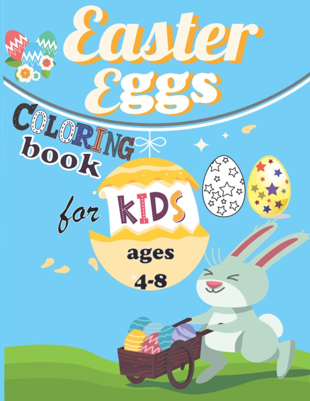 Книжка-раскраска Dilaw Prod Пасхальные яйца для детей 4-8 лет: (в мягкой обложке) (ИМПОРТ ИЗ Великобритании)