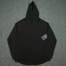 BYLT Hoodie Mens Medium Black Elite Drop Cut Long Sleeve Hooded Pullover NWT