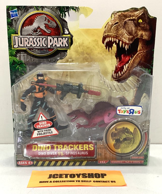 HASBRO JURASSIC PARK DINO TRACKERS DINO DIVER VS SPINOSAURUS TOYS R US MOSC