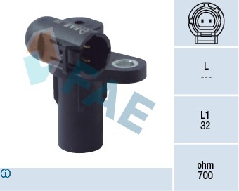 CRANKSHAFT POSITION SENSOR FAE 79183 P FOR RENAULT MEGANE II,LAGUNA II,TRAFIC II - Picture 2 of 6