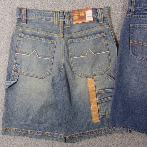 Lot of 2 Jeans Shorts Boys Size 16 Adjust. Waist Cotton Pockets UP Arizona NWT - Picture 9 of 11