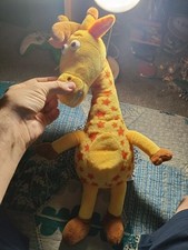 Toys R Us Geoffrey Giraffe 14" Plush Yellow Orange Stars Stuffed Animal Toy