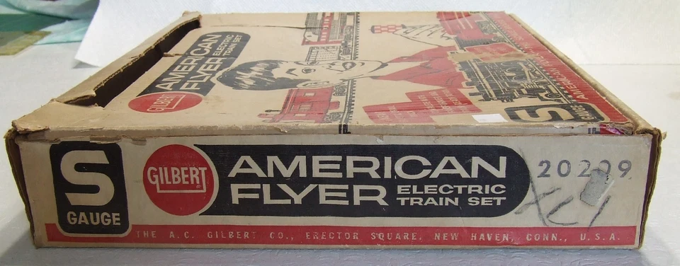 Uncatalogued American Flyer 1961 Empty Set Box 20209 no insert Pioneer Flyer AFL - Image 3 of 4