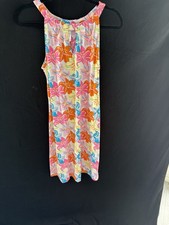 Lulu B Dress Women s S Multicolor Floral Sleeveless Knee Length Pre-Owned