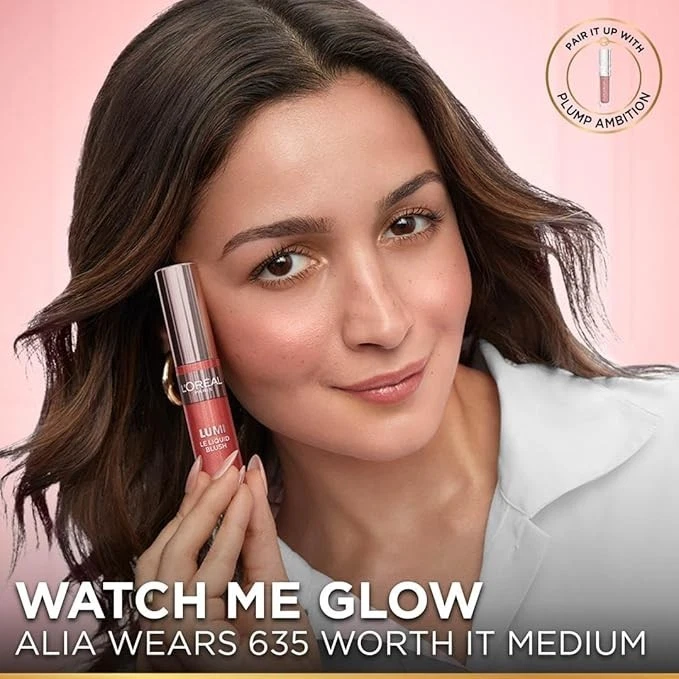 Loreal Paris Lumi Le Liquid Blush, Radiant & Glowy Finish, 625 Glowy Gold Pink, - Image 4 of 4