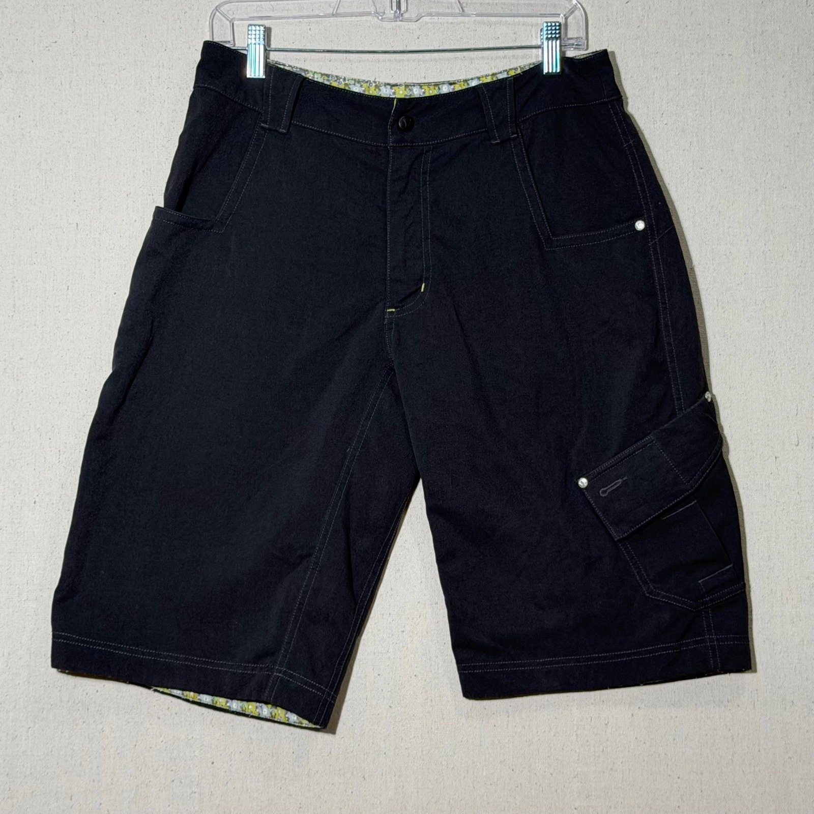 Vintage Lululemon Athletica Cargo Shorts Men 30 Black Gorpcore Techwear Rare