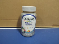 Centrum Men's 50+ Multigummies Multivitamin Assorted Fruit, 80 Ct, Exp 2/2026