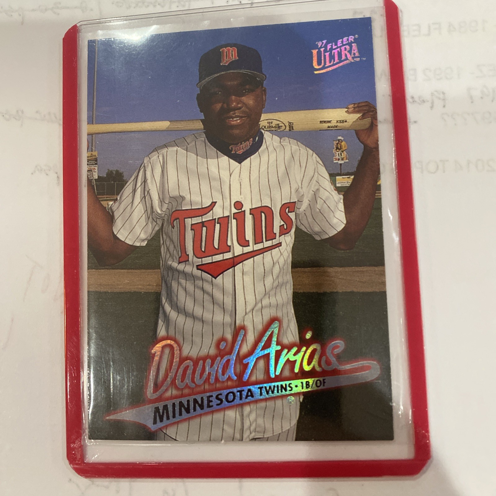 1997 Fleer Ultra - David Ortiz #518 David Arias on Card (RC)