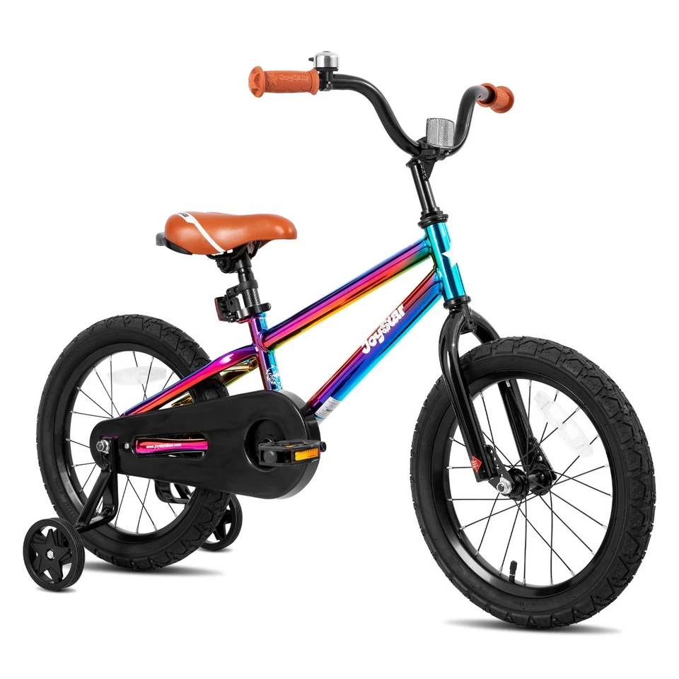 JOYSTAR 12-16 Inch  Kids Bike with Training Wheels Ages 2-7 Years Old BMX Style - Image 2 of 4