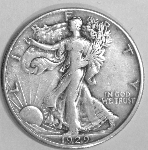 1929-D Walking Liberty Half Dollar - Extra Fine - #7934D