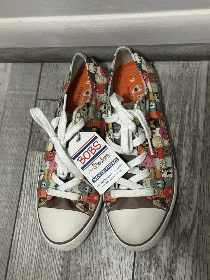 Skechers BOBS Utopia Dogs Low Top Sneakers Women's Size 8 Best Friends Animal - Image 3 of 4