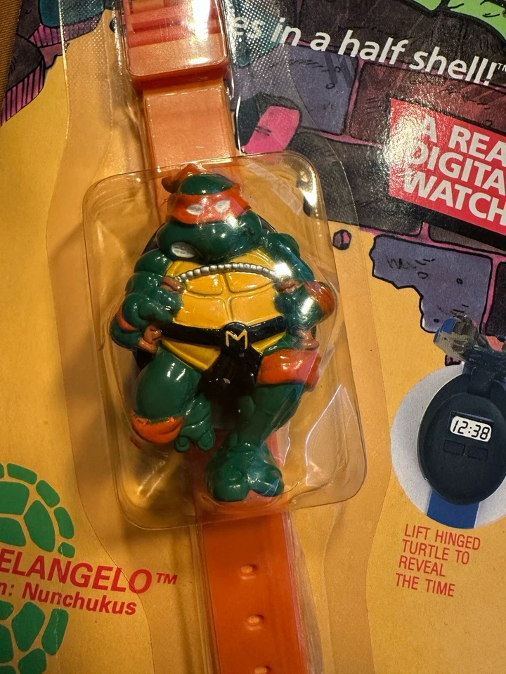 Reloj Digital Tortugas Ninja Adolescentes Mutantes Miguel Ángel Hope RARO TMNT De Colección Foto 2 de 4