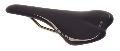 Selle Italia SLR Saddle Carbon Fiber Titanium Rails Blue Leather