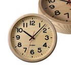 KATOMOKU Muku Clock 15 Natural km-107NARCS Sweep Movement 30.6cm Japan