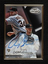 2018 Topps Gold Label Framed Black 5/75 Chris Stratton #FA-CST Auto e6p