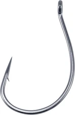 Dr.Fish 100 Pack Drop Shot Hook Bass Fishing Hooks #1/0-100 Pack, Silver 
