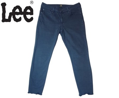 Lee Scarlett Damen Skinny Fit Knöchellange Jeans Gr. W30 L26 Schwarz Baumwolle Denim