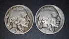 1923-S & 1924-P Buffalo Nickels - Dates Visible - Great Set of Coins!