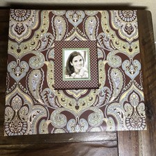 Simply K  Company Paisley Pattern Photo Album Scrapbook with Cover Frame NWOT