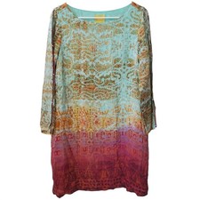 Maeve Shift Dress Women S Multicolor Ombre Damask Long Sleeve Anthropologie