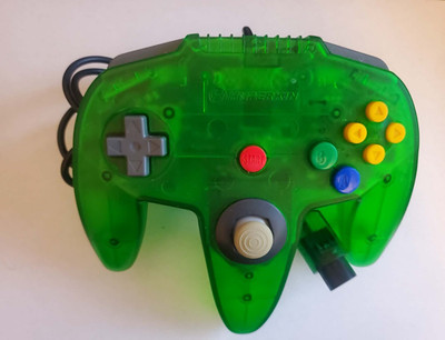 Hyperkin Captain Premium Lime Green N64 Controller- Tested & Working
