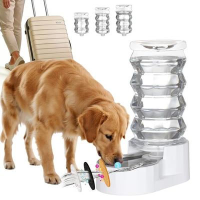 #ad #ad Gravity Dog Water Dispenser: 8L Large Auto Refill Stainless Steel Pet Water F... $53.93