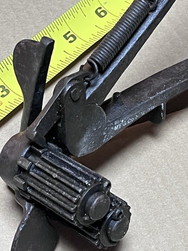 Antique Sheet Metal Pipe, Crimper Tool , Blum Pat. 1898 - Afbeelding 2 van 9