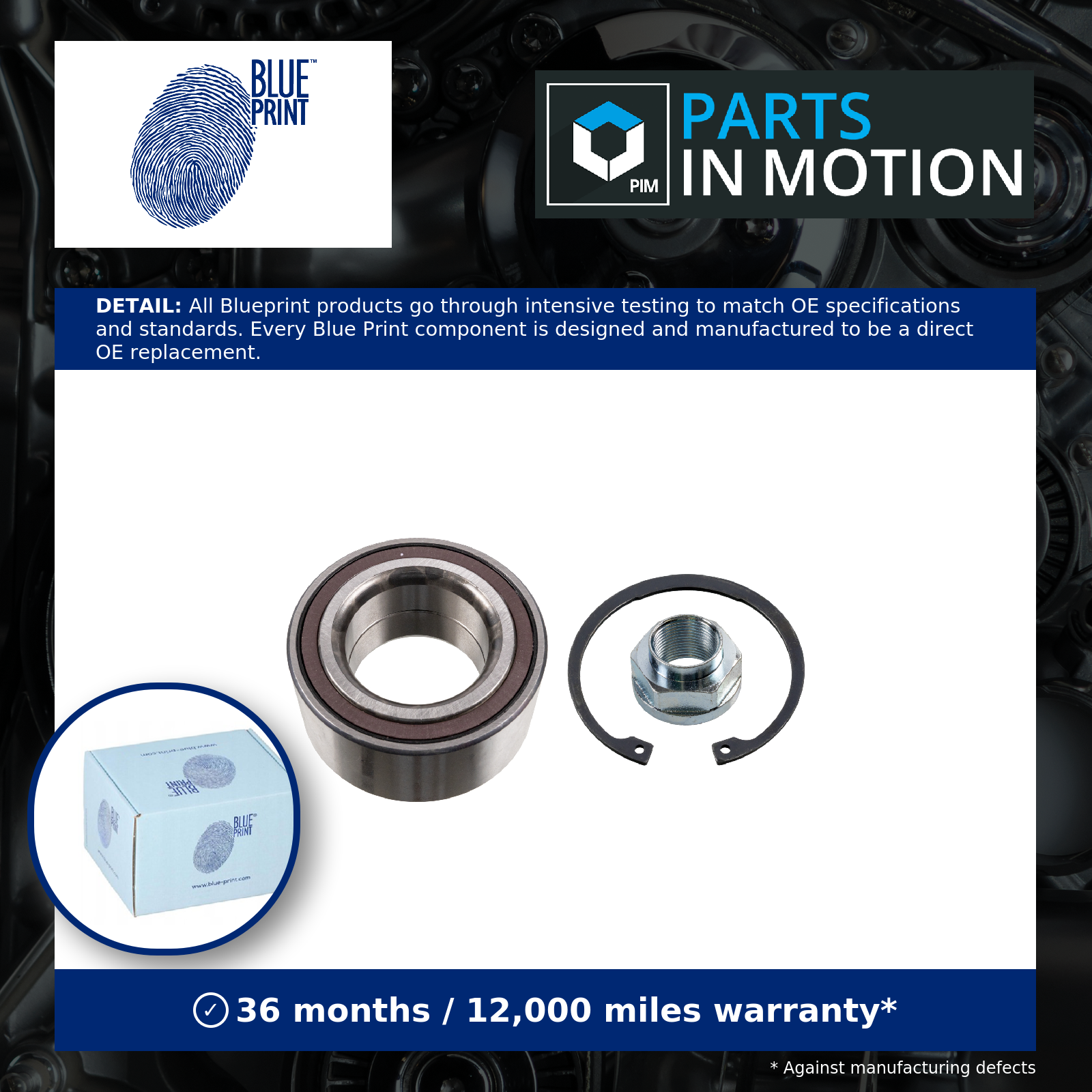 Blueprint ADBP820024 Wheel Bearing Kit Front Right Left Fits Honda Civic - Image 6